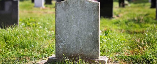 Single gravestone
